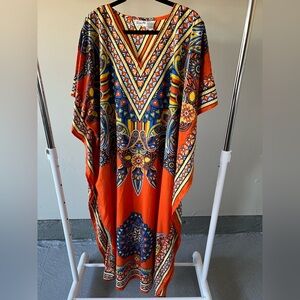 Colorful Geometric Maxi Dress